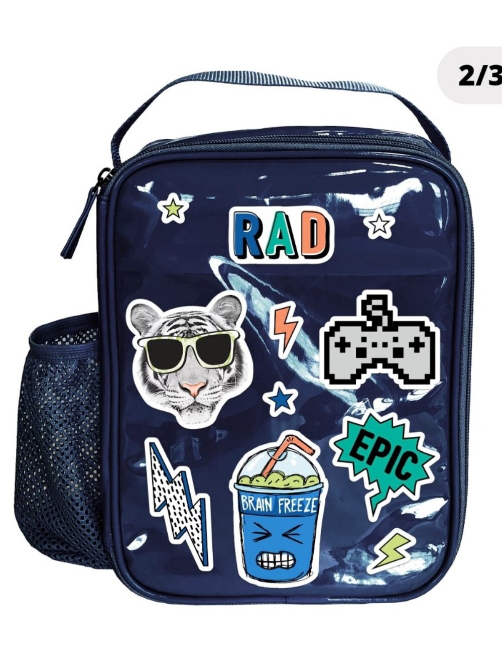 NWT DIY Sticker Lunch Box Fit + Fresh Hayden Insulated School Lunch Bag 4 Piece